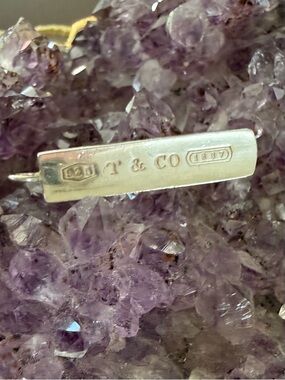 Tiffany & Co. 1837 sterling silver bar pendant